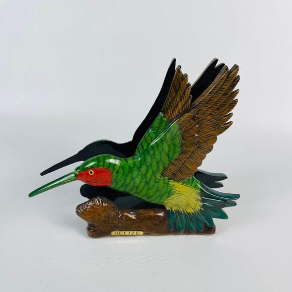 Hummingbird Napkin Holder Belize - Picture 1 of 6